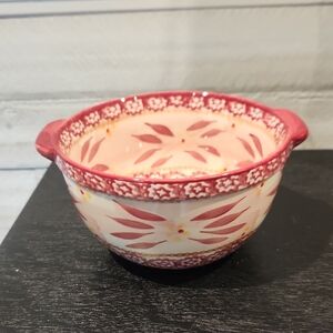 Like New Temp-Tations Old World Cranberry 1 Qt. Bowl No Chips No Cracks